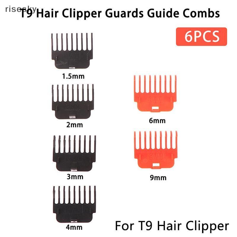 1 Conjunto T9 Protetores De Máquina De Cortar Cabelo Guia Pentes Aparador Guias De Corte Ferramentas Estilo Acessório Co