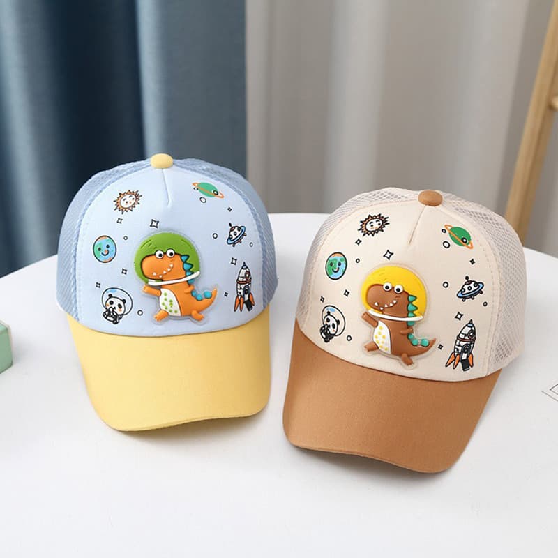 HY1 Verão Crianças Malha Duckbill Chapéu Meninos Meninas Fino Respirável Pára-Sol Chapéus De Beisebol Bonito Boné Pico