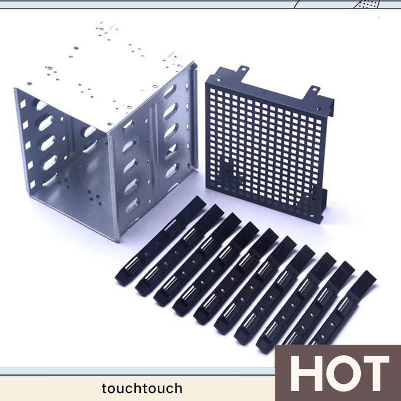 5.25 Polegada A 5x3.5 SATA HDD Gaiola Rack Disco Rígido Gabinete Bandeja De Adaptador touchtouch1 . br