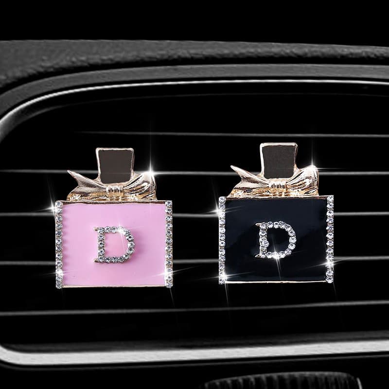 ENVIO RÁPIDO: Difusor de Perfume para Saída de Ar do Carro com Cristal de Diamante, Aromatizador de Ar, Acessório de Lux