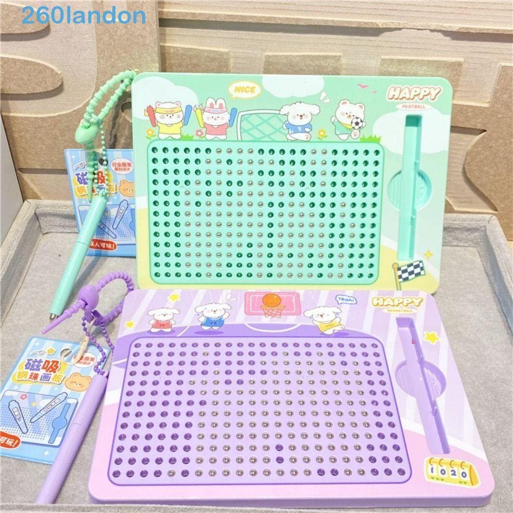 Chaveiro LANDON Doodle Board , Prancheta De Desenho De Bola De Aço Divertida De Brinquedo , De Mochila Animado Com Almof