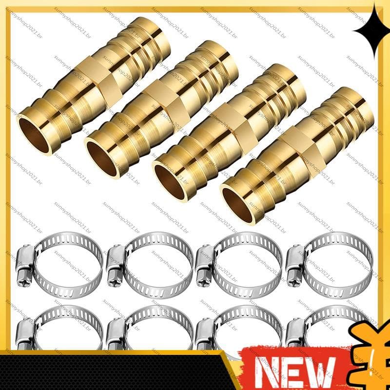 [Best S] 12 Peças Conectores De Reparo De Mangueira Com Palmas Kit De Jardim De Latão Água Fêmea Sólida