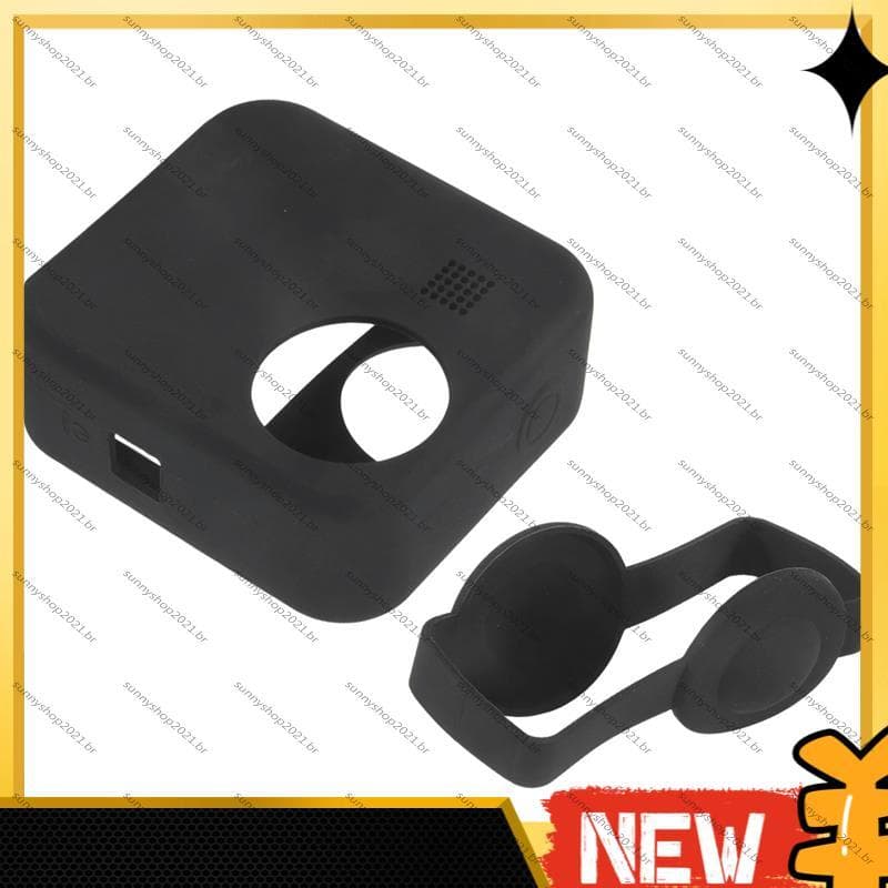 [Best S] Capa Protetora De Silicone Para Câmera Esportiva MAX 360 , Peças De Lente De Cúpula Profissional (Preta)