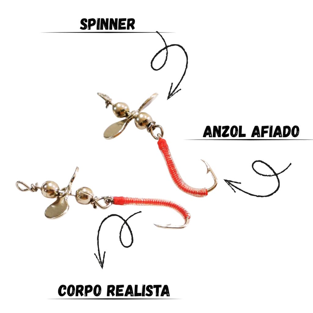 Spinner Lambari Isca Artificial Ultra Light 3,3 CM Pesca