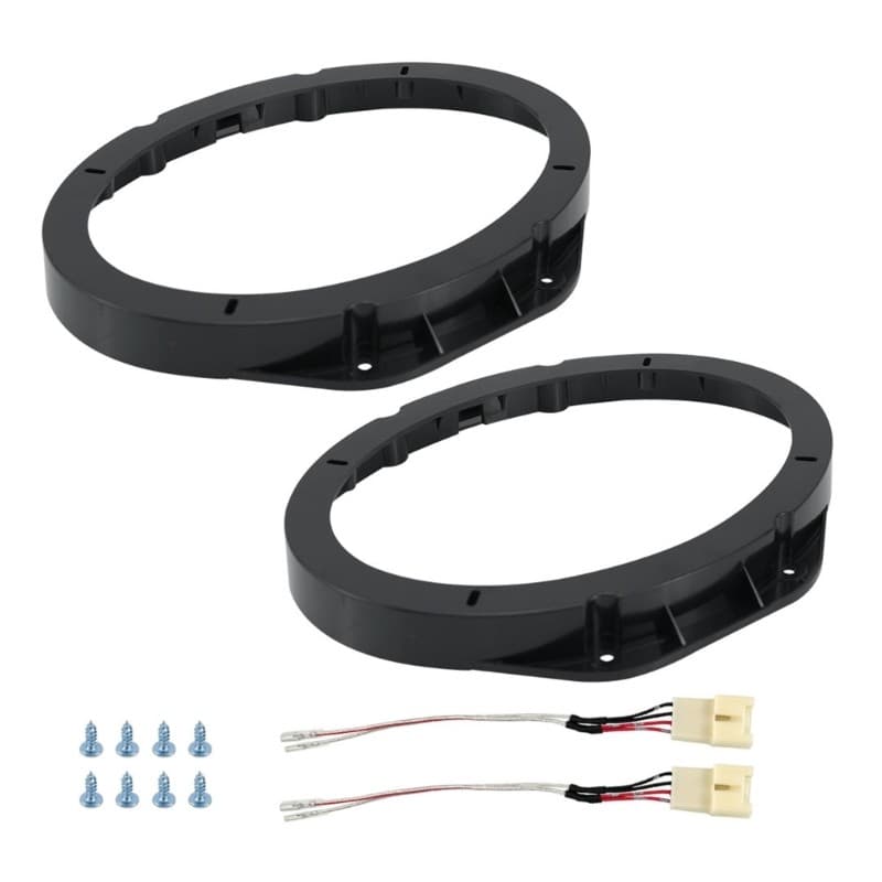 Par De Suporte Adaptador De Instalação De Alto-Falante De Carro GOO Com Chicote Para Montagem De 6x9 Polegadas