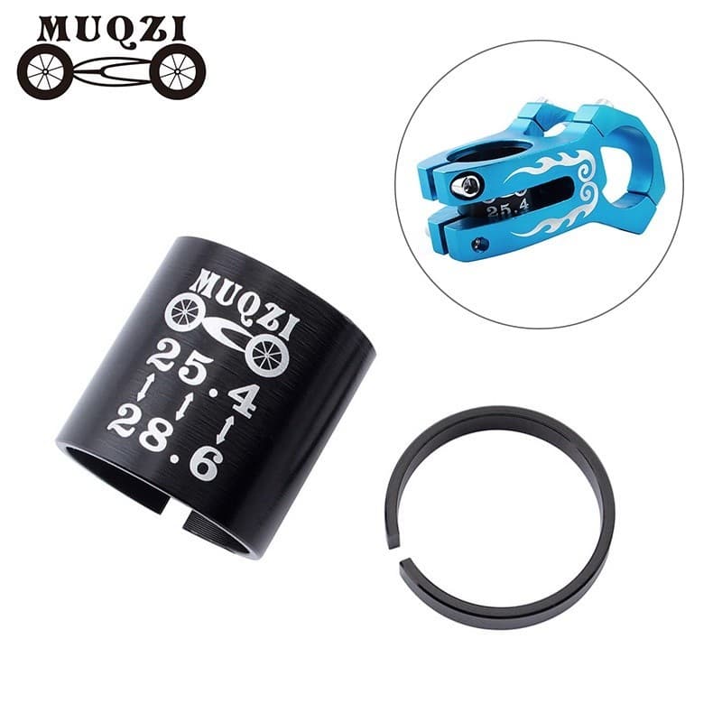 MUQZI Adaptador De Haste De Bicicleta 25.4 A 28.6mm 28.6 31.8mm MTB De Estrada Garfo Instalação Abertura Ajustar Calço D