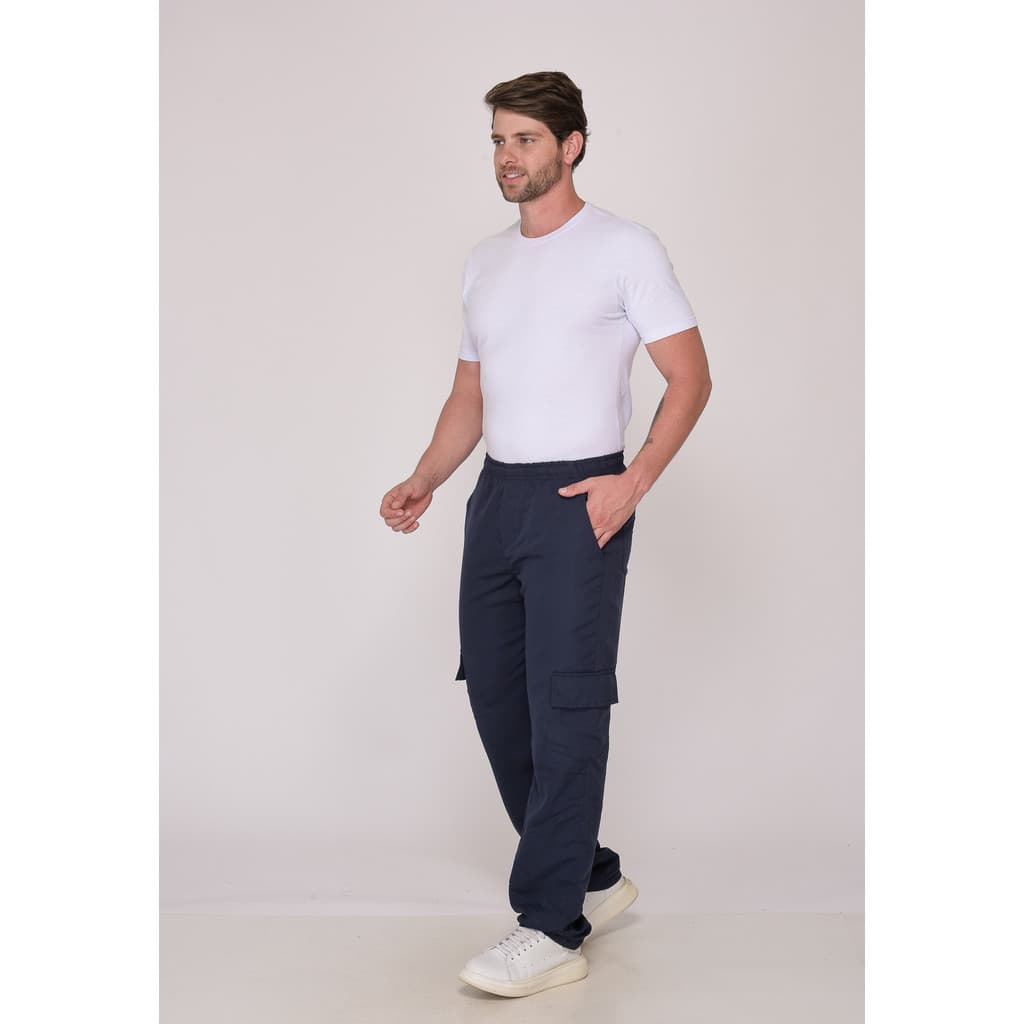 Calça Masculina Cargo Aura Azul Marinho