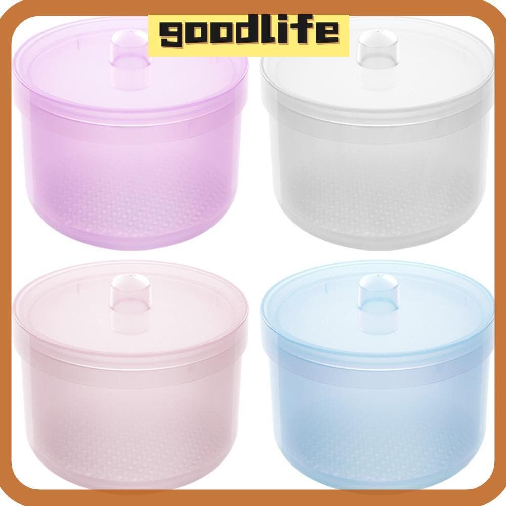 Caixa De Desinfecção Para Arte Em Unhas GOODLIVE , Rosa Com Tampa , Esterilizador De Brocas , Plástico