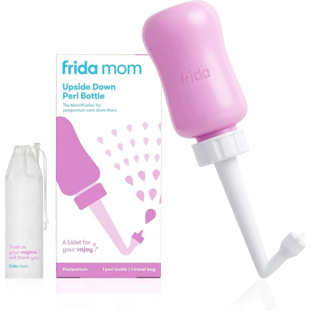 Frasco Perineal Frida Mom Upside Down para Cuidados Pós-parto, Bidê Portátil para Limpeza e Recuperação Perineal para No