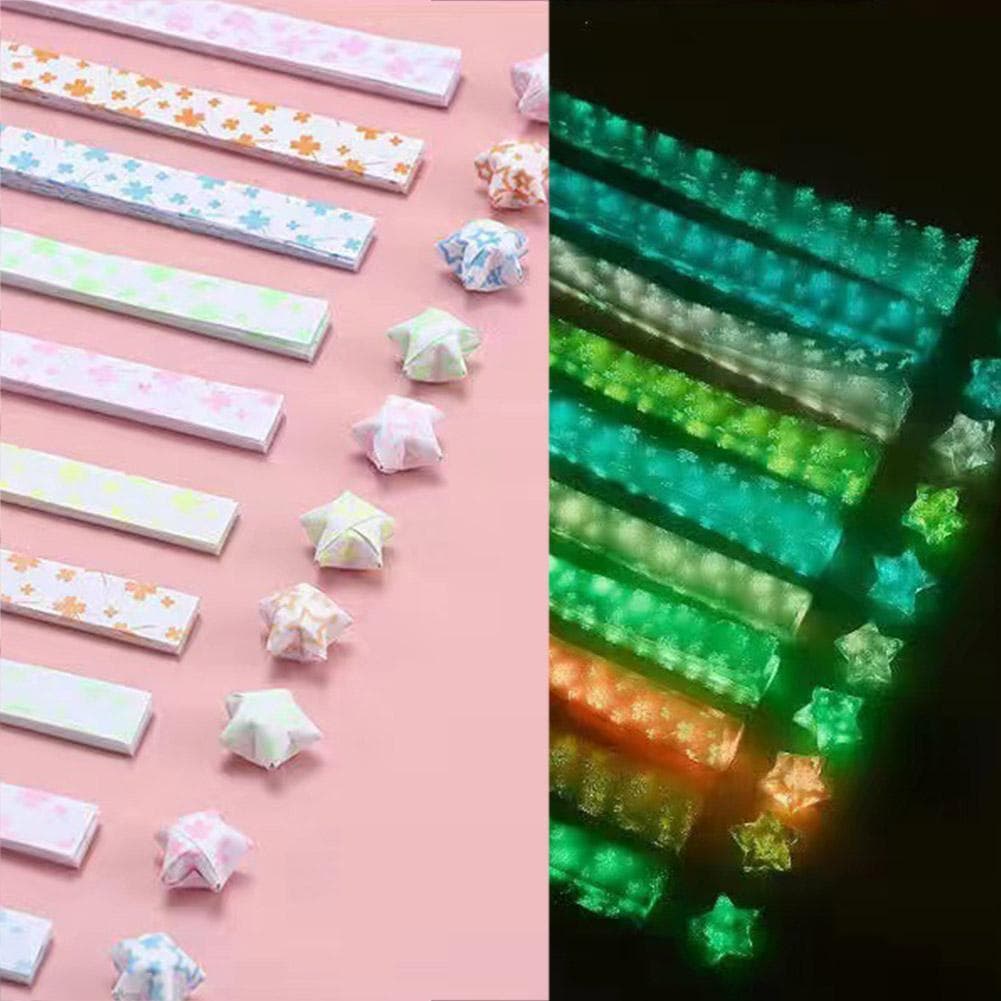 Estrela Luminosa Origami Colorida Conjunto De Papel Dobrável Artesanato Caseiro Como S7q9