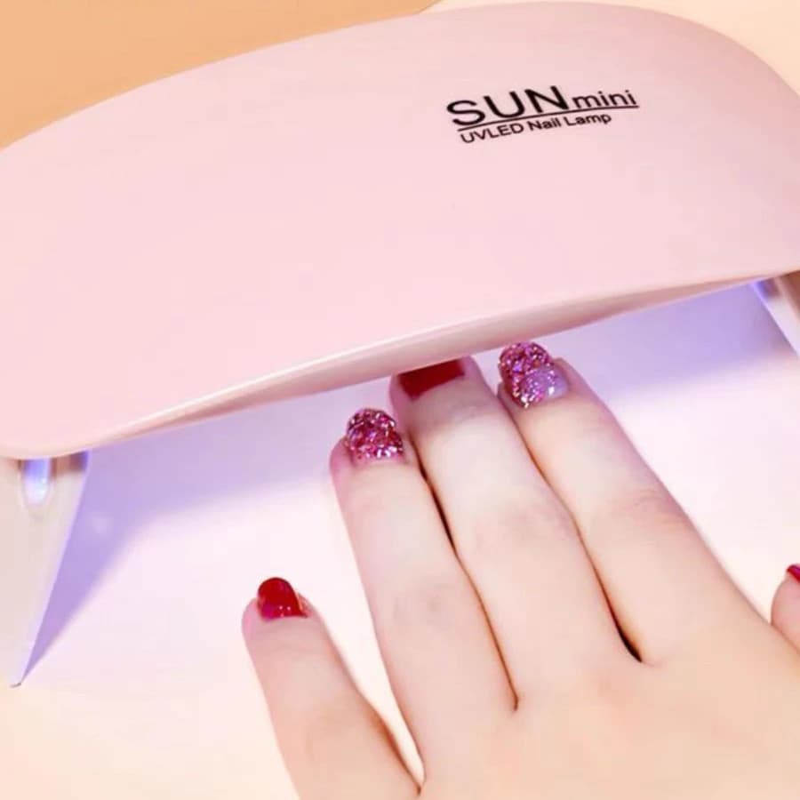 Cabine Forninho Sun Mini Estufa 6w Led Uv Portátil De Unha Gel Acrigel Unhas