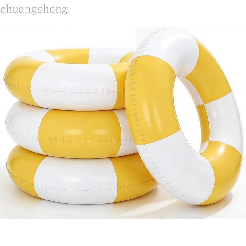 4 Boias Infláveis para Piscina, Anéis de Natação de 35" com Tubo Interno Grande, Boias Flutuantes para Piscina, para Fes