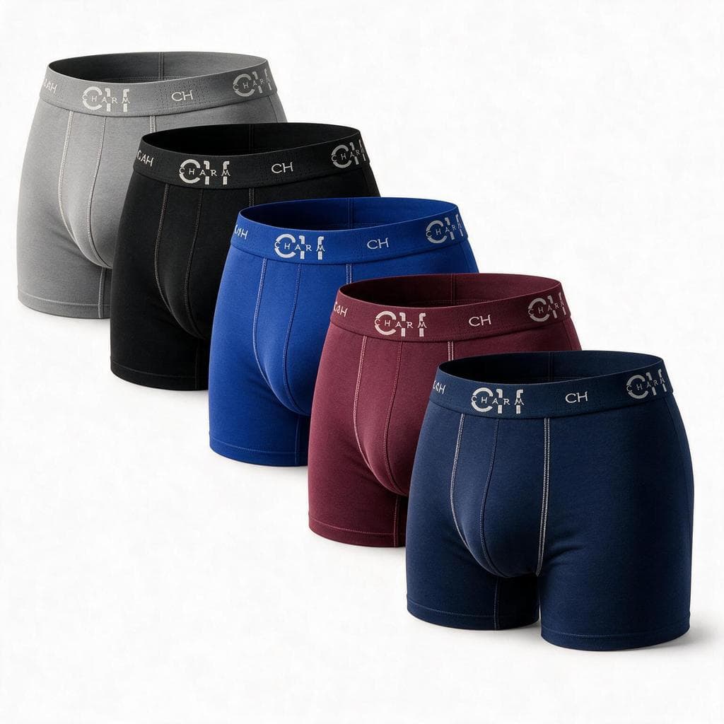 Kit 5 Cuecas Boxer Masculina Algodão Cotton Plus Size Confortável Envio Rápido Promoção