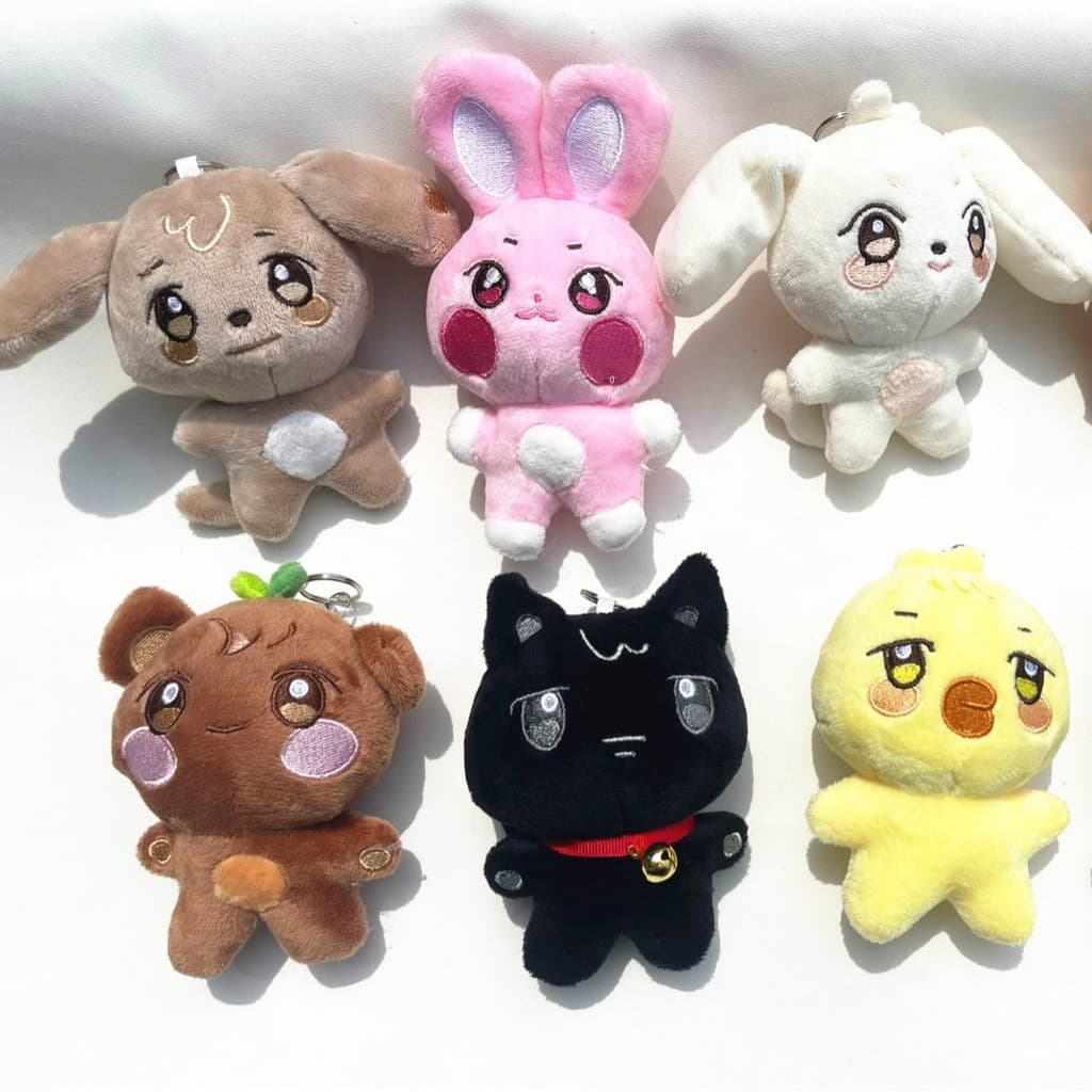 Kpop Idol ATEEZ 10cm Hongjoong Seonghwa Aniteez Flash Boneca De Pelúcia Pingente De Chaveiro