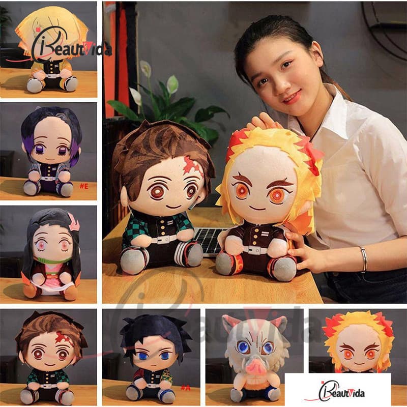 Brinquedo De Pelúcia Lantong Zenitsu Inosuke Kimetsu No Yaiba Giyuu Kyouru Demon Slayer