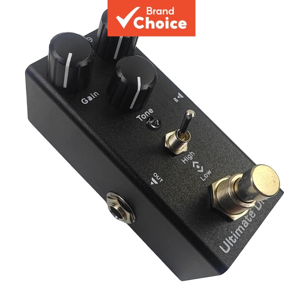 Pedal De Overdrive Para Guitarra Elétrica , Compacto Com Efeito De Distorção , Tom De Nível De Ganho Ajustável Estúdio ,