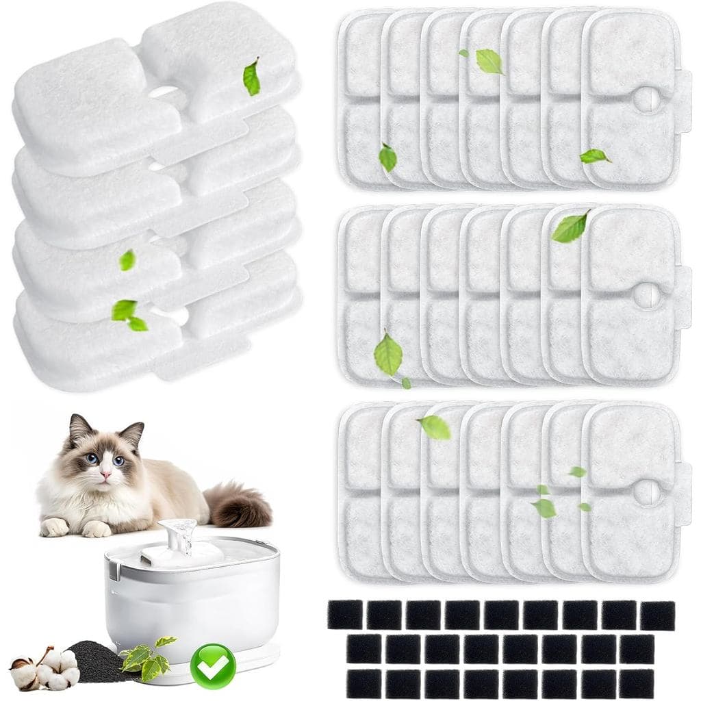 50 Pacotes de Filtros de Reposição para Fonte de Água para Gatos PETLIBRO Dockstream, Compatíveis com a Fonte de Água pa
