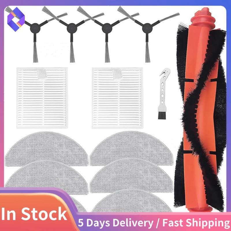 Para L20 Honitur V8 Pro Robô Aspirador De Pó Escova Lateral Principal Filtro Hepa Mop Pano Acessórios
