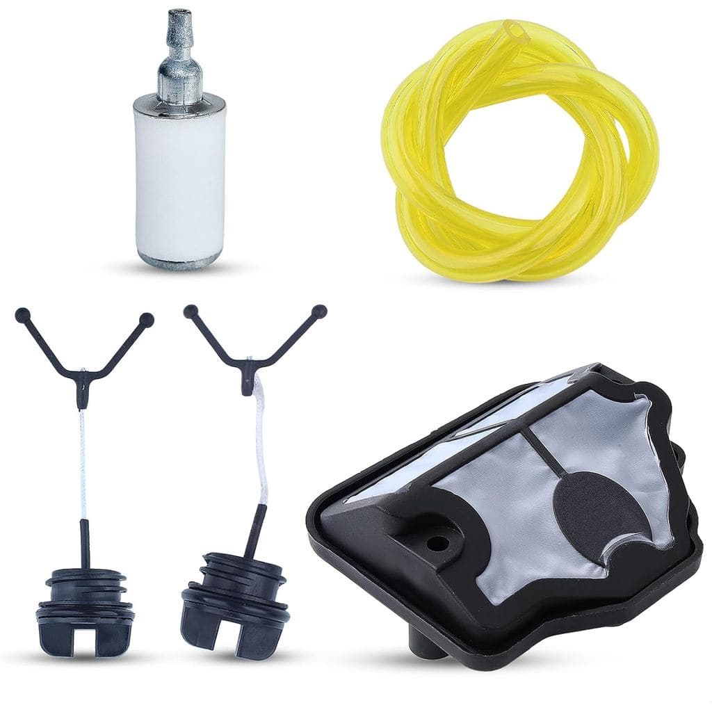 Kit de Substituição de Filtro de Ar, Tampa de Combustível e Óleo para Motosserras Husqvarna 136 141 137 142 36 41
