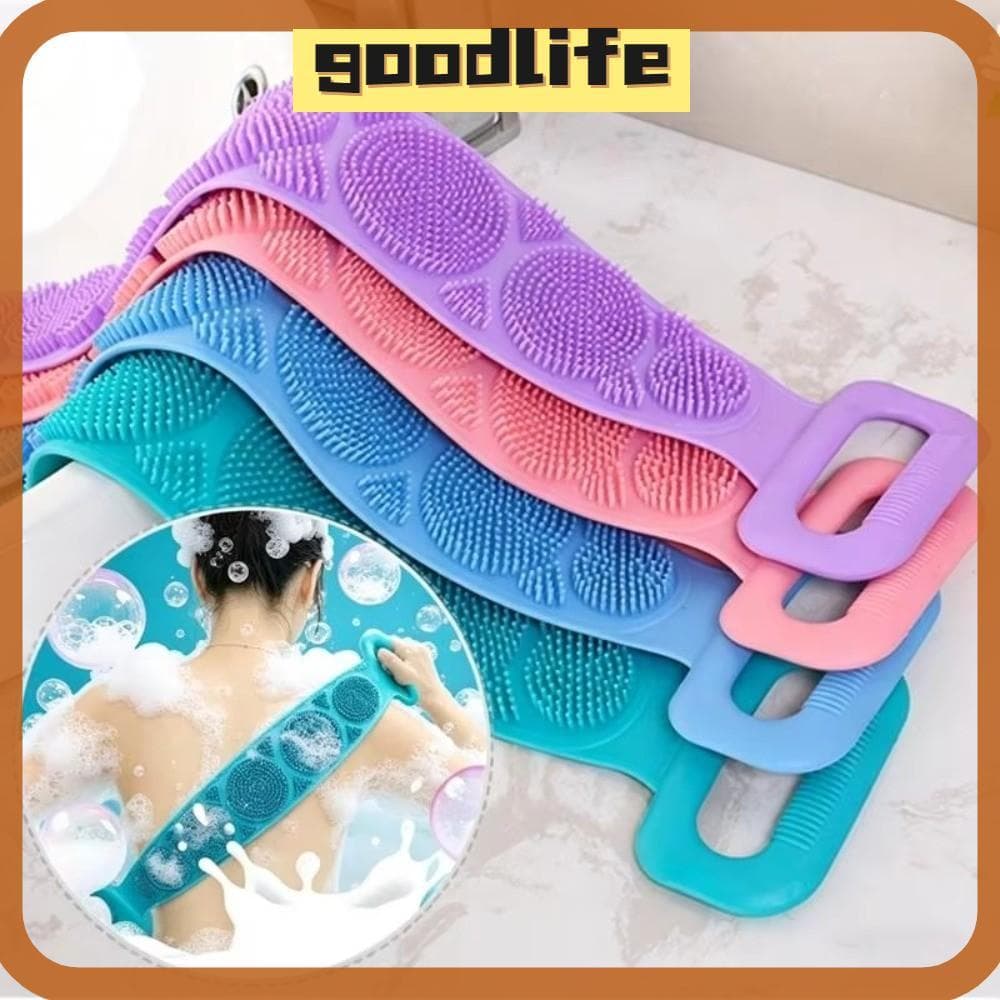 Purificador Corporal De Silicone GOODLIVE , Escova De Banho De Tira Longa De Alcance Traseiro , Toalha Esfoliante Flexív