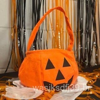 Bolsa Abobora Mini Sacola Doce Festa Halloween Dia Da Bruxa