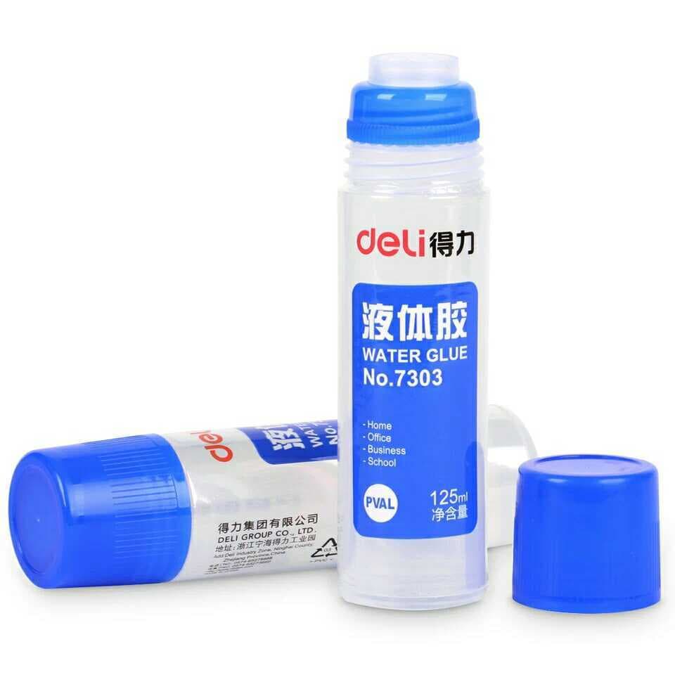 Deli 7303 cola escritório líquido incolor cola de vedação estudante arte Universal seguro firme 125ML