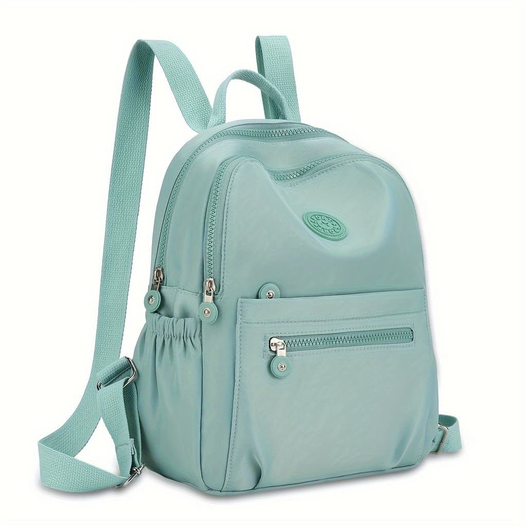 Mochila feminina de grande capacidade moda bolsa de viagem leve pano de náilon All-Match Multi-bolso saco de escola Comm