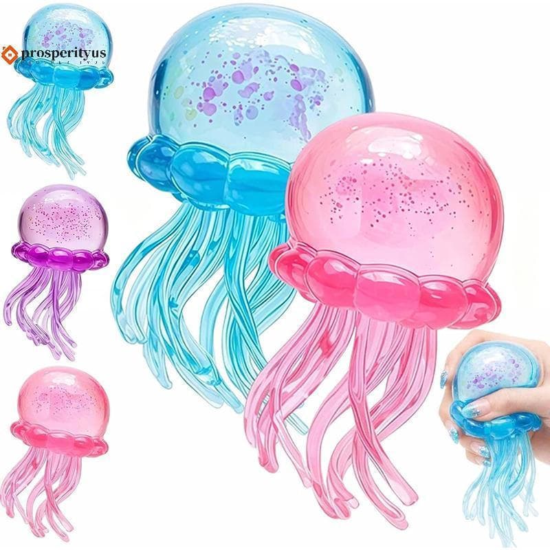 [Nee Doh] Jelly Starfish Octopus Fingertip Toy Decorações de descompressão macias à base de água Produtos artesanais par