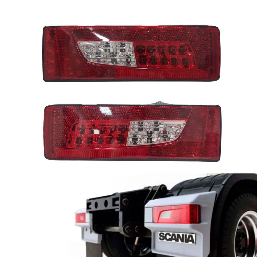 Par de Lanternas Traseiras LED para Scania Série 5 R e Série 6