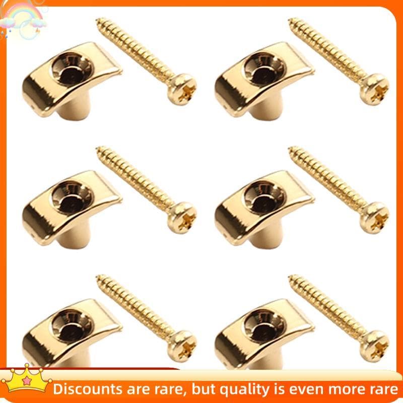 Conjunto De 6 Rolos Retentores De Cordas De Guitarra , Guia Para Elétrica , Peças De Reposição , Árvore