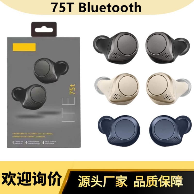 Fones de ouvido TWS True 75T Fones de ouvido esportivos tipo intra-auricular20260815