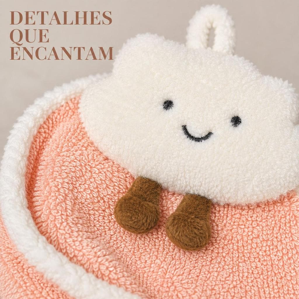 Toalha de Mão Decorativa com Alça — Charme e Praticidade para o Dia a Dia