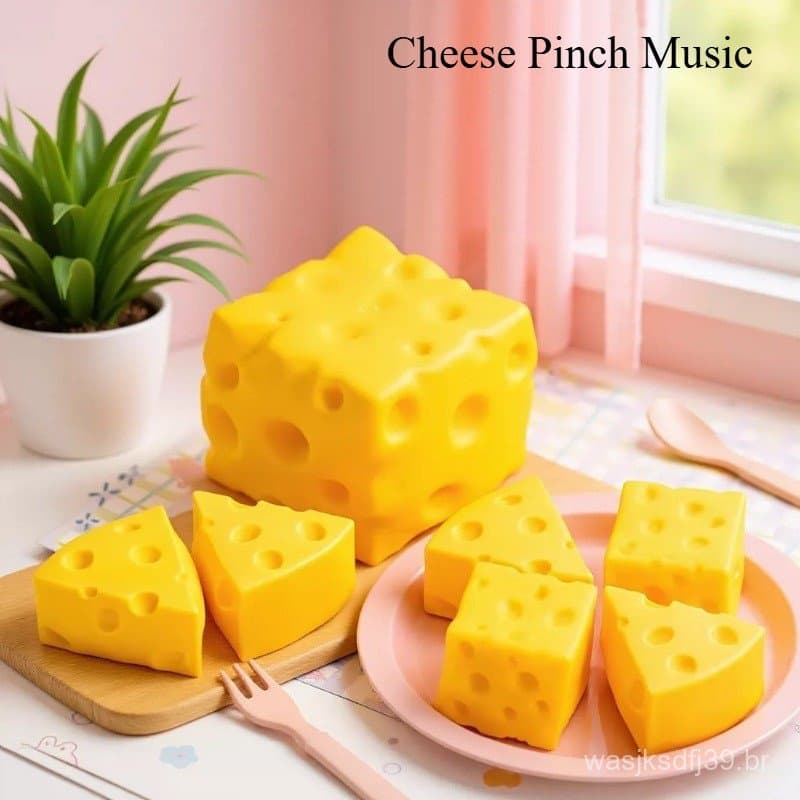 Brinquedo De Apertar Para Alívio Do Estresse De Queijo Quadrado-Brinquedos-Boneca De TPR De Simulação-P
