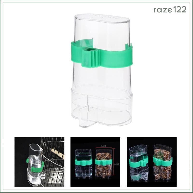 [Raze122] Alimentador Automático De Pássaros , Dispensador De Água De Plástico , Acessório De Gaiola Para De Aviário De