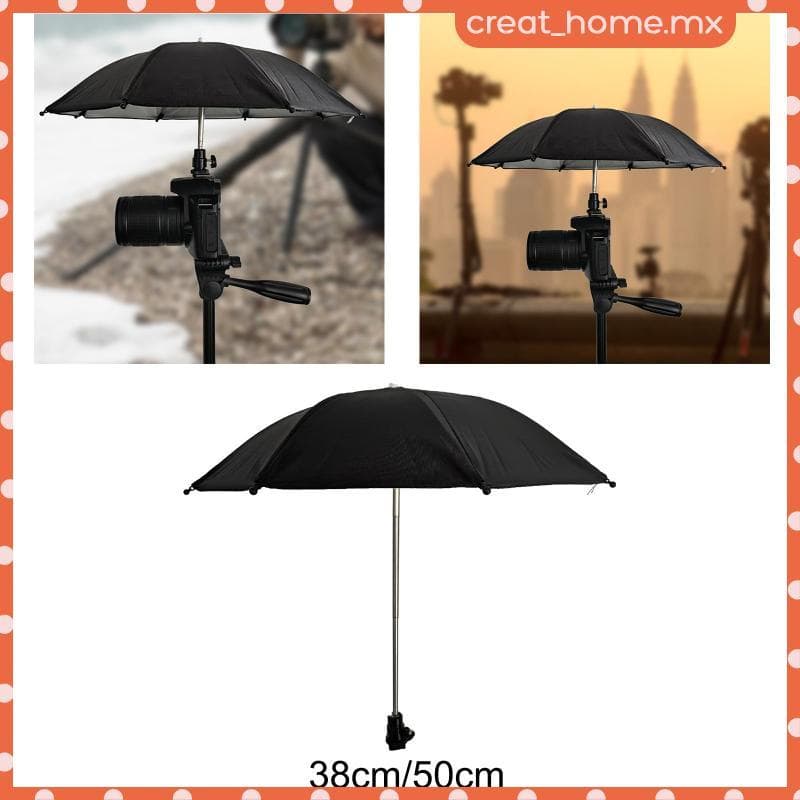 [Creat_home] Guarda-Chuva Para Câmera Giratória Protetor De Capa De Portátil Leve De Sapata Sol Altura Ajustável À Prova