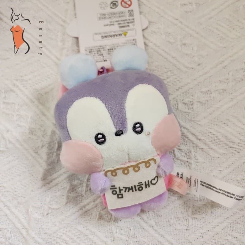 Chaveiro De Pelúcia De Borboleta Fofa-Pingente De Bolsa De Boneca De Cachorro Amarelo Para Crianças