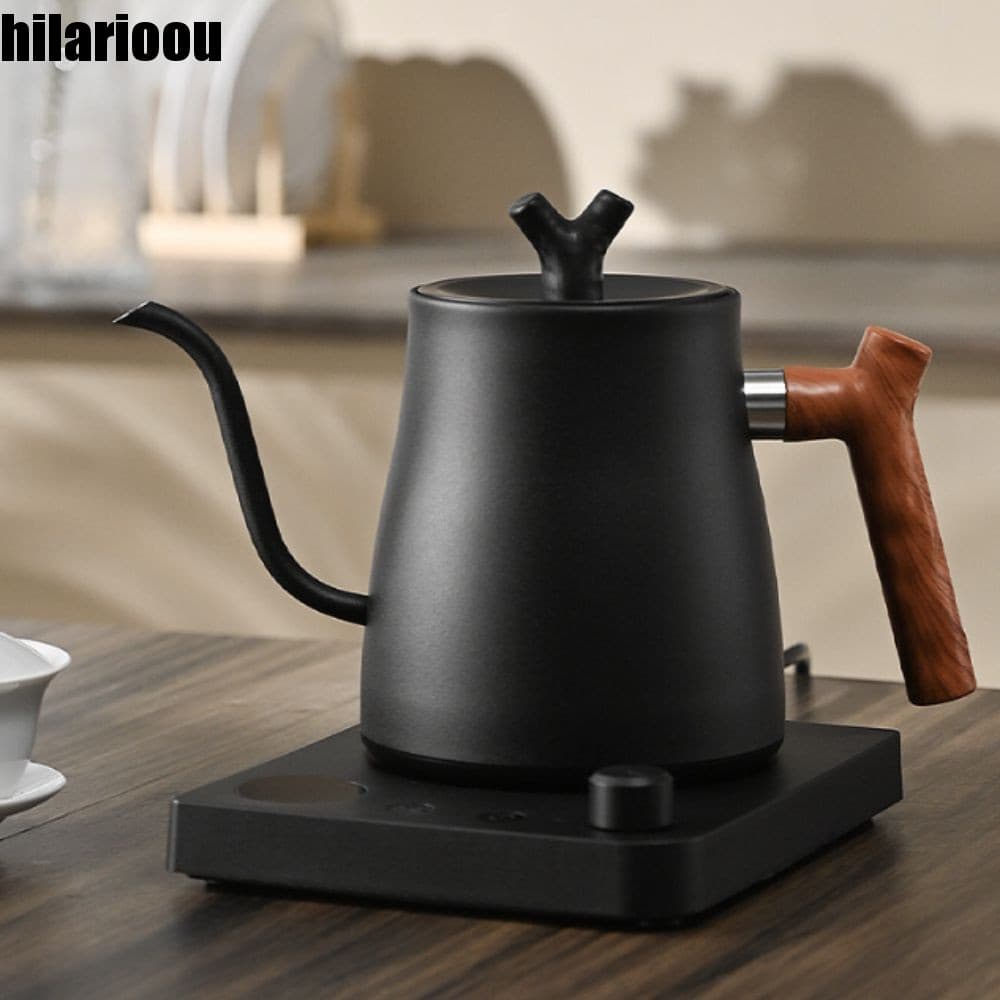 Chaleira Elétrica Pescoço De Ganso HILARIOOU , De Café Com Controle Inteligente De Temperatura Em Aço Inoxidável