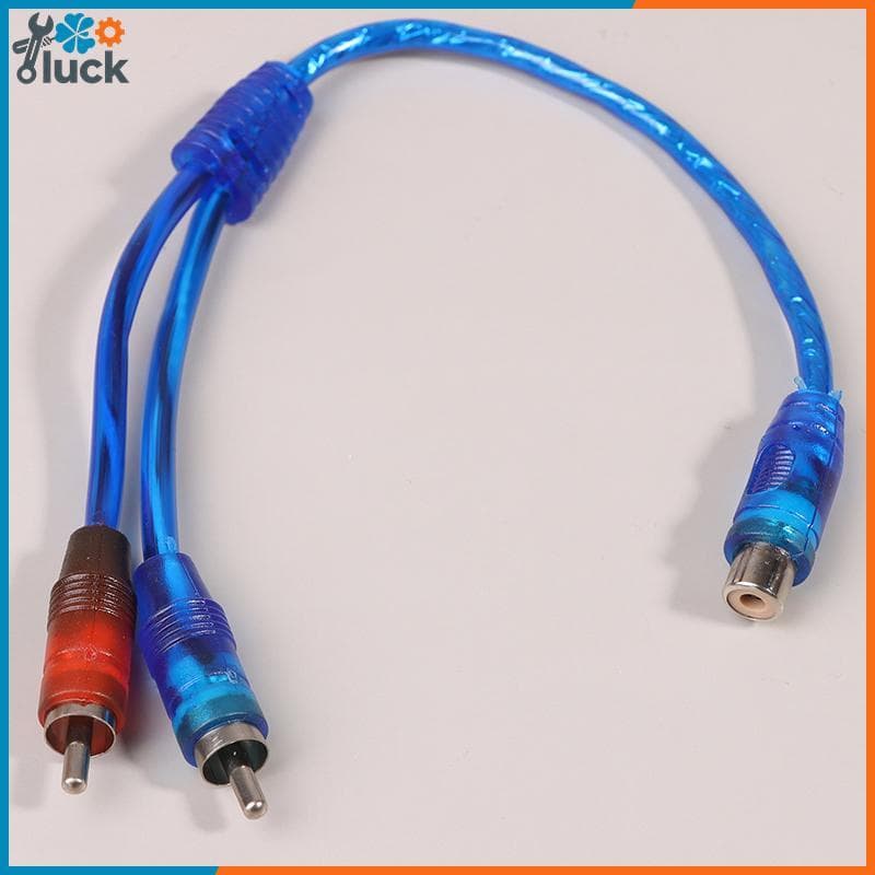 LTBR Carro MP3 Áudio RCA Y Divisor 1RCA Fêmea Para 2RCA Macho Adaptador Uma Dois Conversor De Cabo Amplificador De Do ~