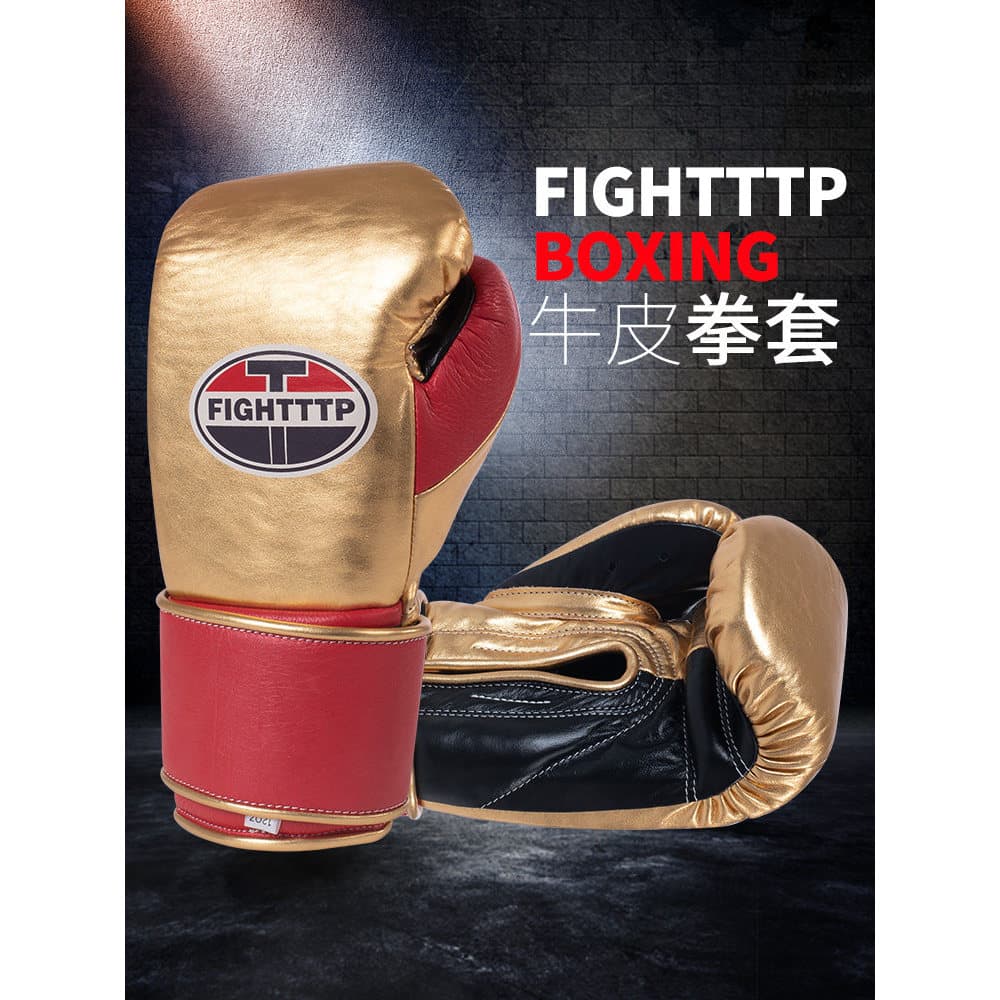 TTP luvas de boxe de couro genuíno das mulheres dos homens Sanda luta Muay Thai forro de látex luvas de couro saco de ar