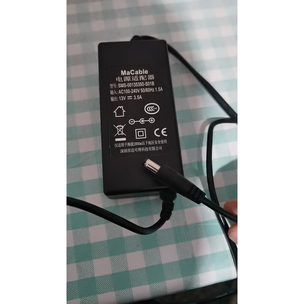Adequado para SMS-00135350-S01B Detector de dinheiro Máquina de contagem de dinheiro 13V3.5A Carregador adaptador de ene