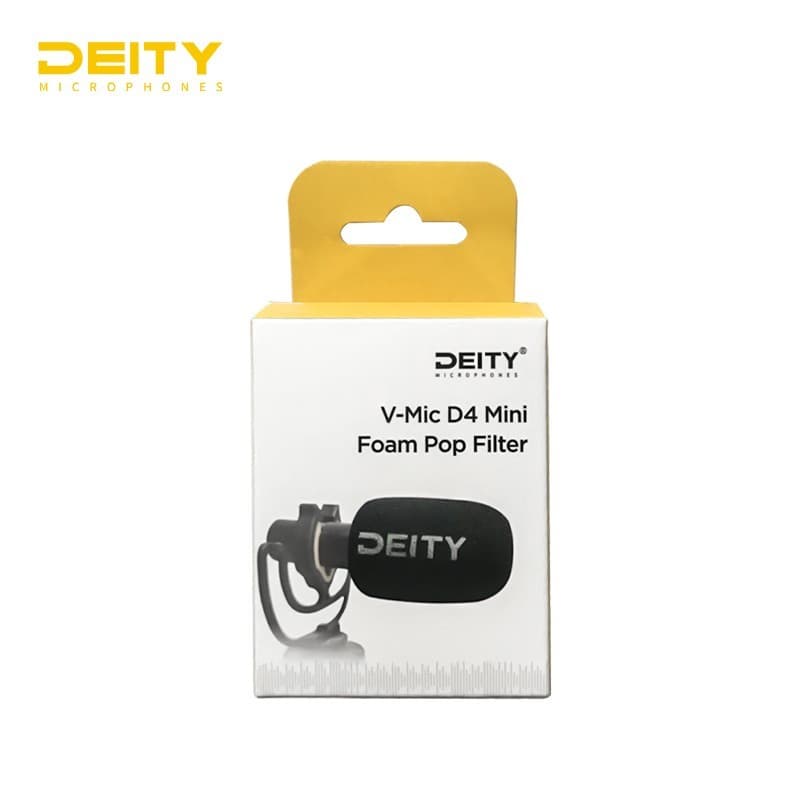 Deity D4 Mini Foam Pop Filter Capa De Esponja À Prova De Poeira E Anti-Ruído