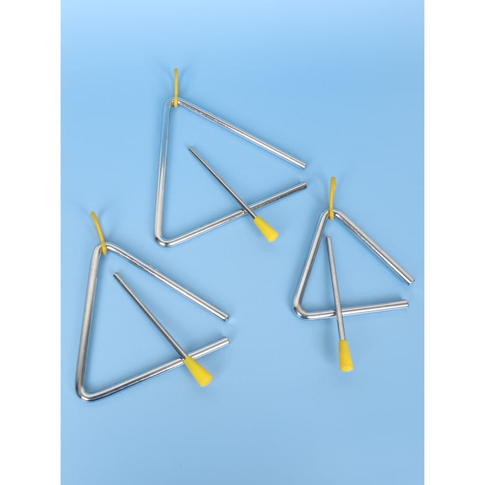 Olf triângulo sino de ferro jardim de infância crianças estudantes do ensino fundamental instrumento percussão profissio