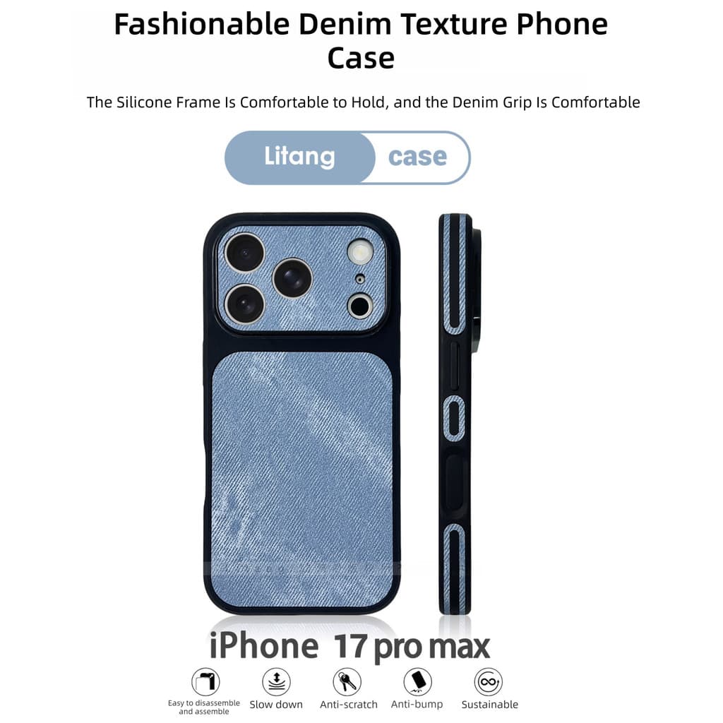Capa De Telefone Texturizada De Couro De Cowboy , Adequada Para iPhone 17 PROMAX 16 PRO 15 14 13 12 11 Protetora Com Tud