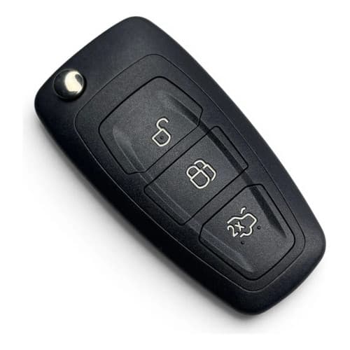Carcaça Chave Com Aro 3 Botões Para New Fiesta Hatch/ Sedan