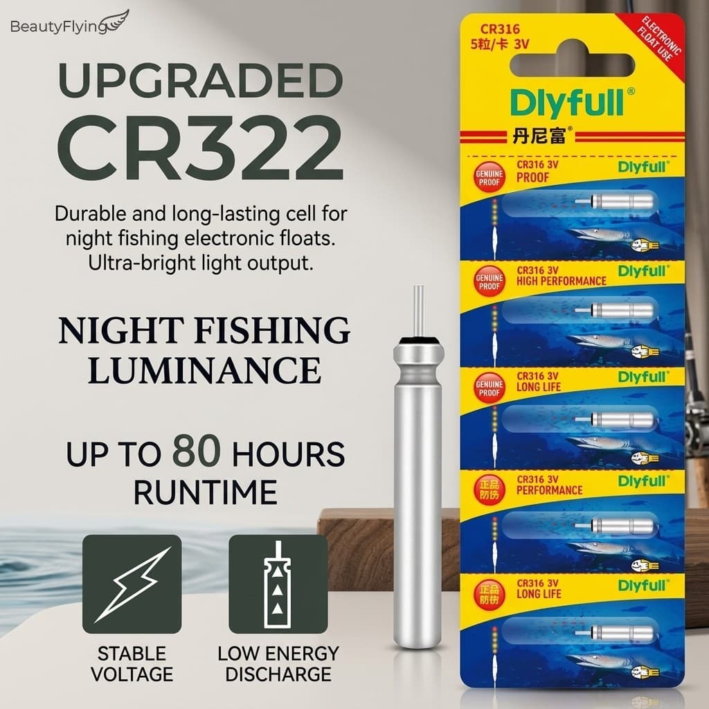 Sensor Noturno De Flutuador De Pesca Eletrônico Luminoso De Grafeno À Prova D'água 10 Unidades