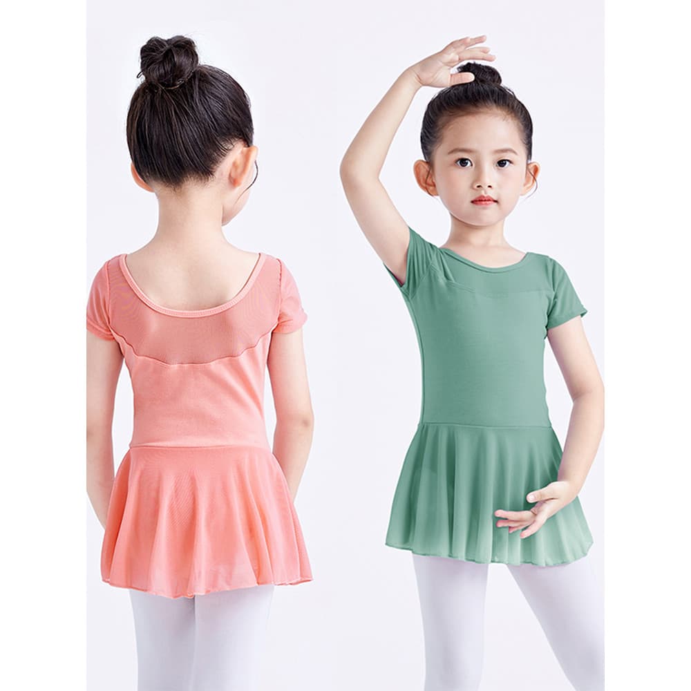 Roupas de dança crianças macacão de manga curta meninas roupas de prática da criança rosa roupas de ginásio crianças mac