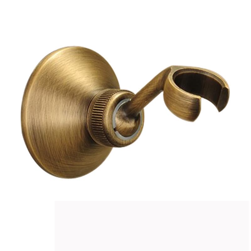 Acessórios de chuveiro cobre chuveiro mão Spray suporte garfo ajuste altura assento fixo cobre Handheld cabeça chuveiro