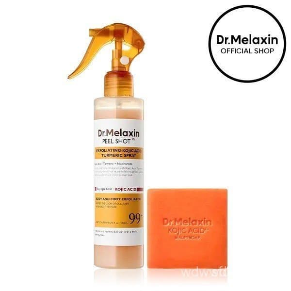 [Dr.MelaxinOfficial] Conjunto de Cuidados Corporais com Ácido Kójico para Uniformização do Tom com Ácido Kójico, Cúrcuma