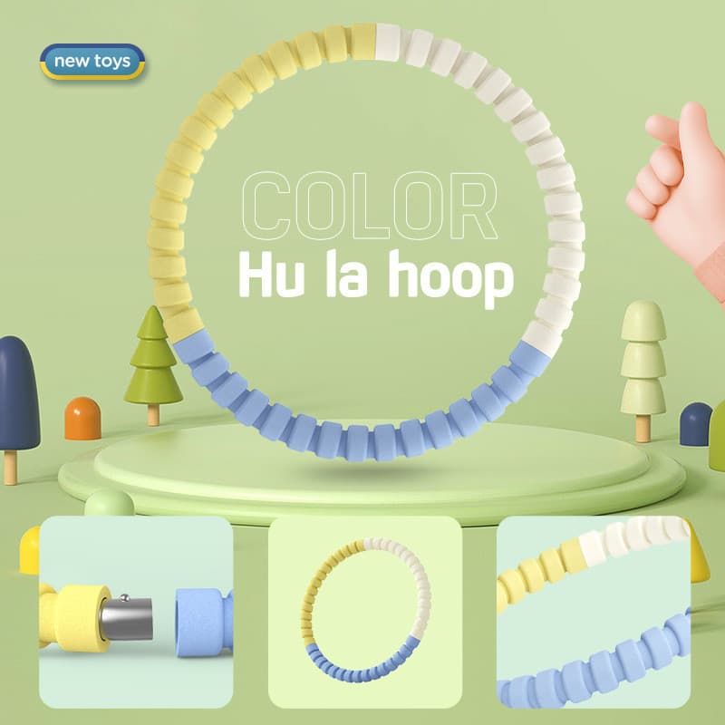 Destacável engrossado colorido bambolê abdômen estreitando bela cintura crianças bambolê adulto Fitness espuma hula hoop
