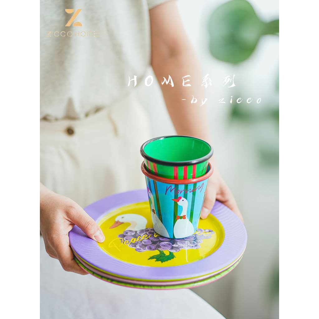 Prato de café da manhã estilo nórdico, prato de jantar, prato de frutas, copo de água, copo de café manual, resistente a